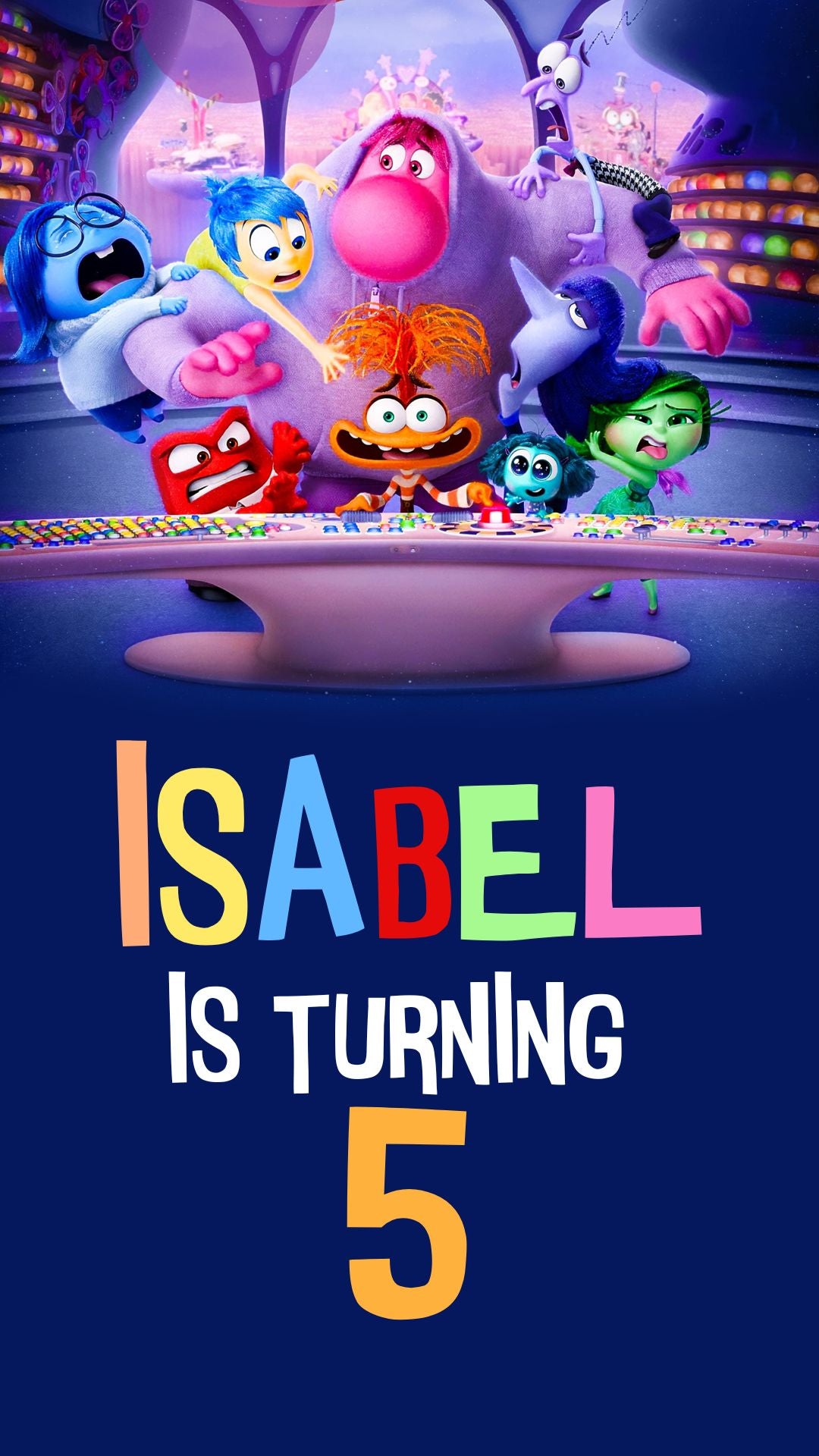 Inside Out - Birthday Video Invitation 1