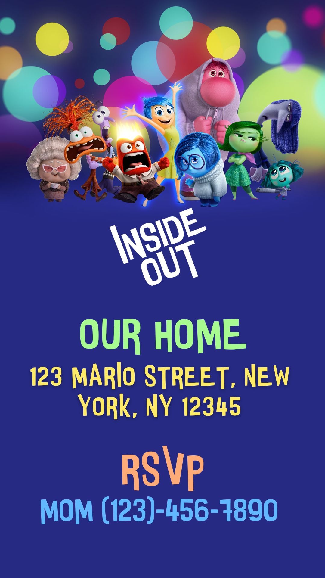 Inside Out - Birthday Video Invitation 3
