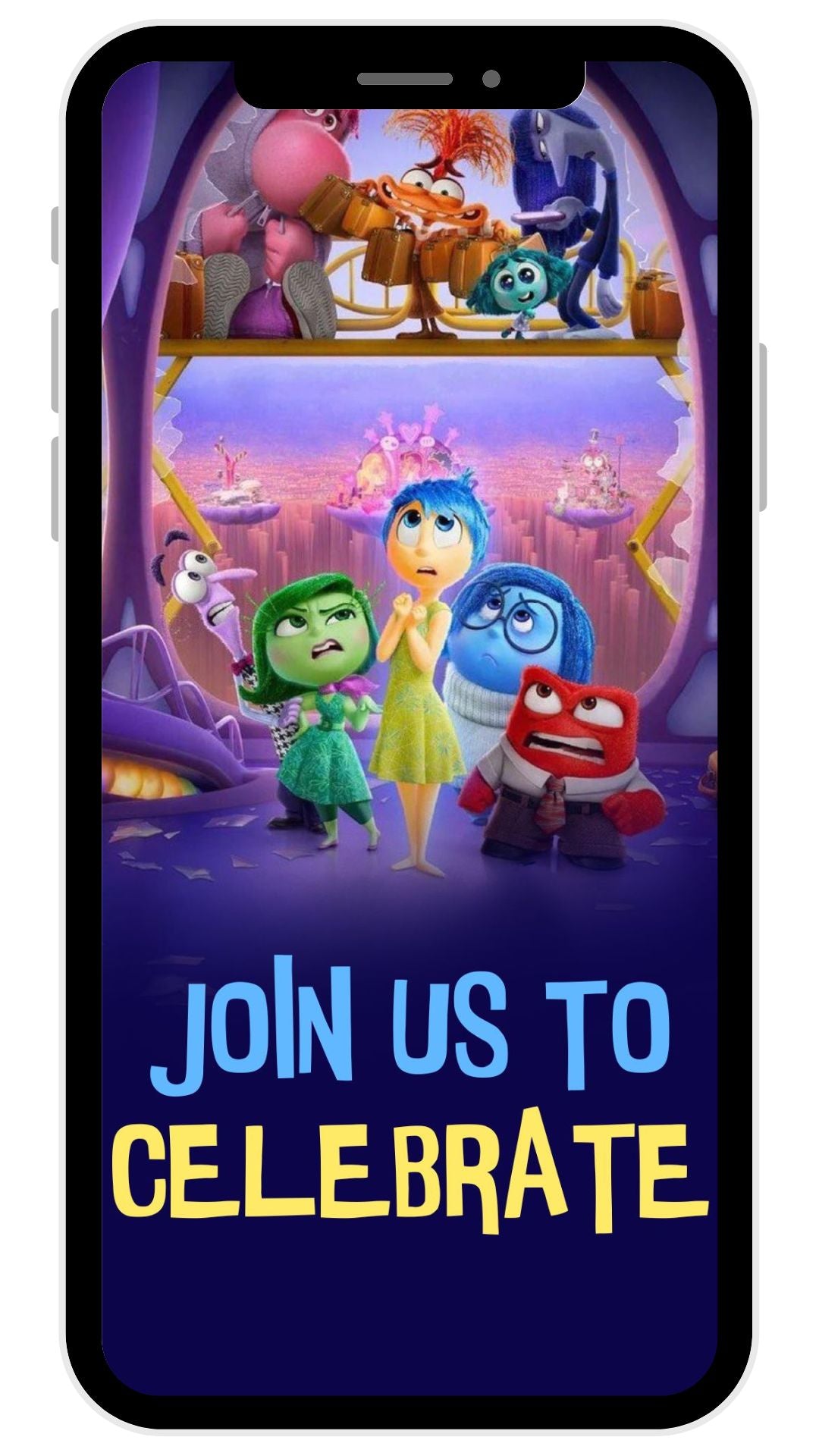 Inside Out - Birthday Video Invitation Mockup