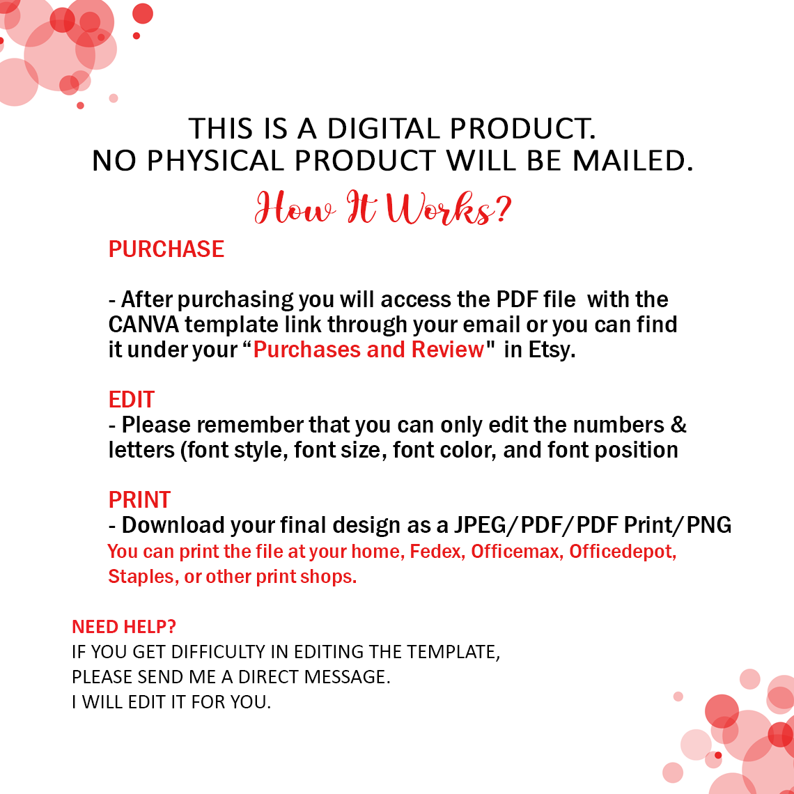 Red Boss Baby Invitation