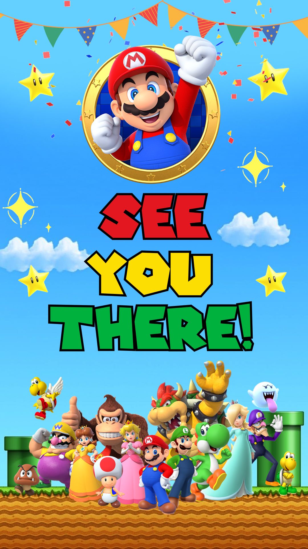 The Super Mario Bros - Birthday Video Invitation 4