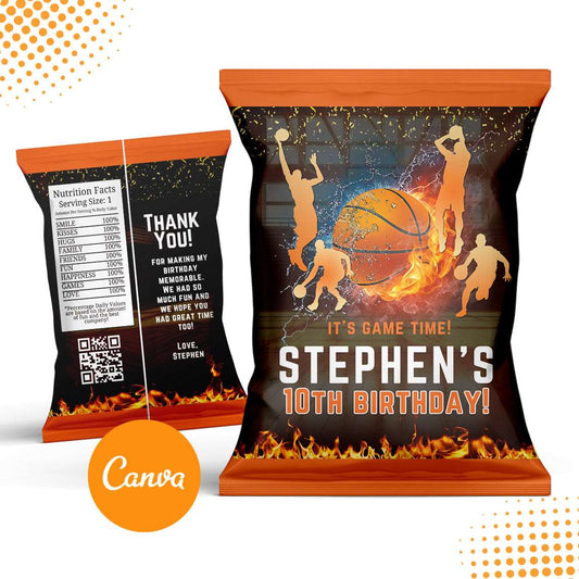 Basketball Chip Bag