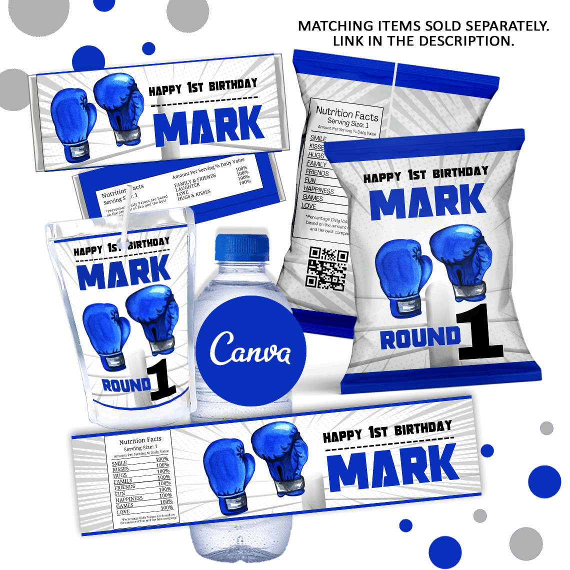 Blue Boxing Chip Bag