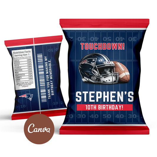 New England Patriots Chip Bag