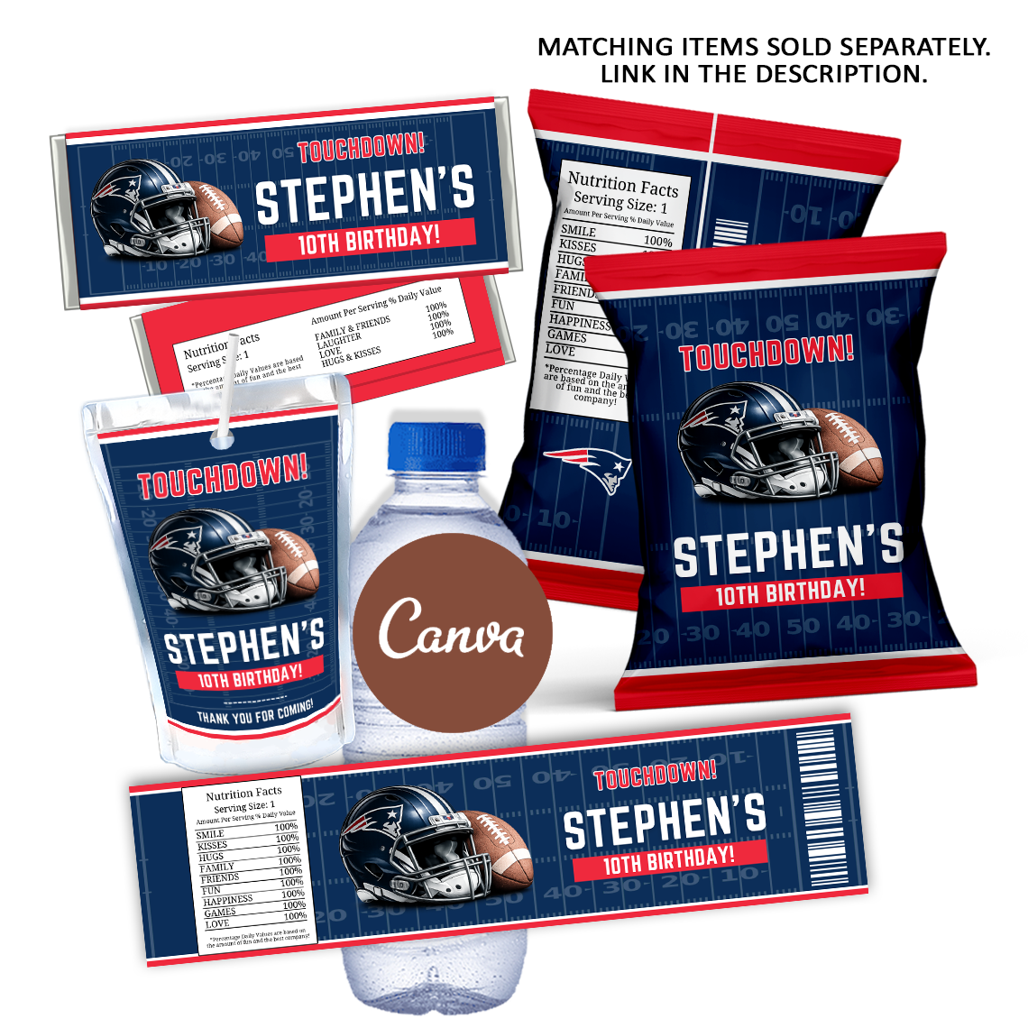 New England Patriots Chip Bag