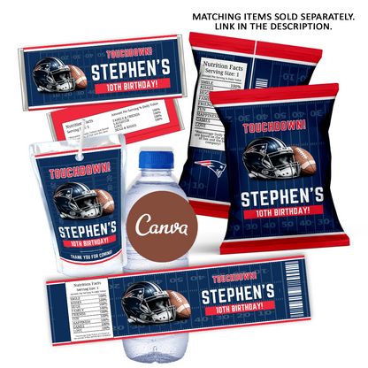 New England Patriots Chip Bag