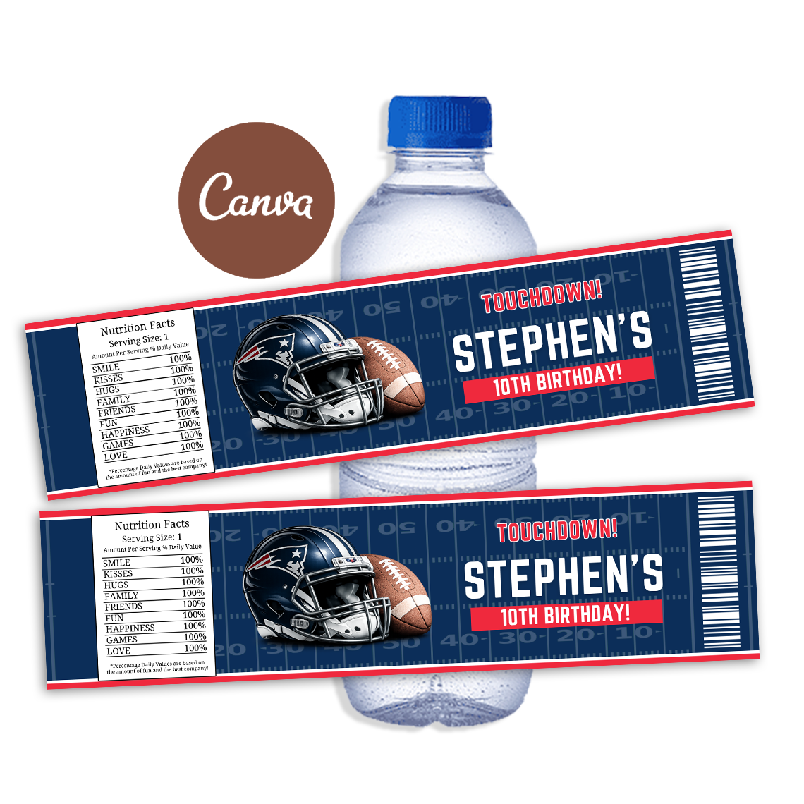 New England Patriots Water Bottle