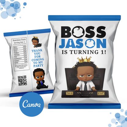 Black Boss Baby Chip Bag