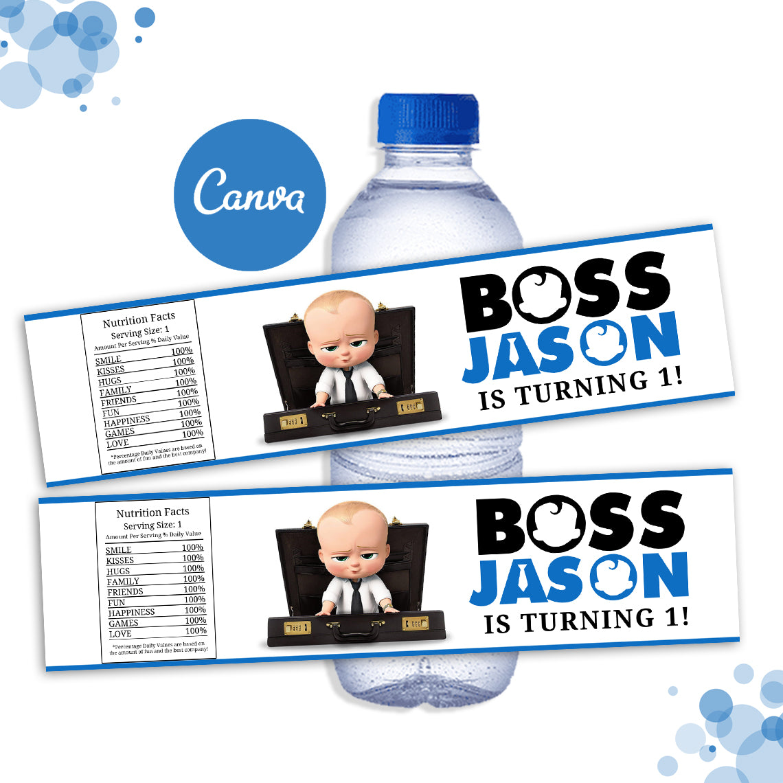 Boss Baby Water Bottle