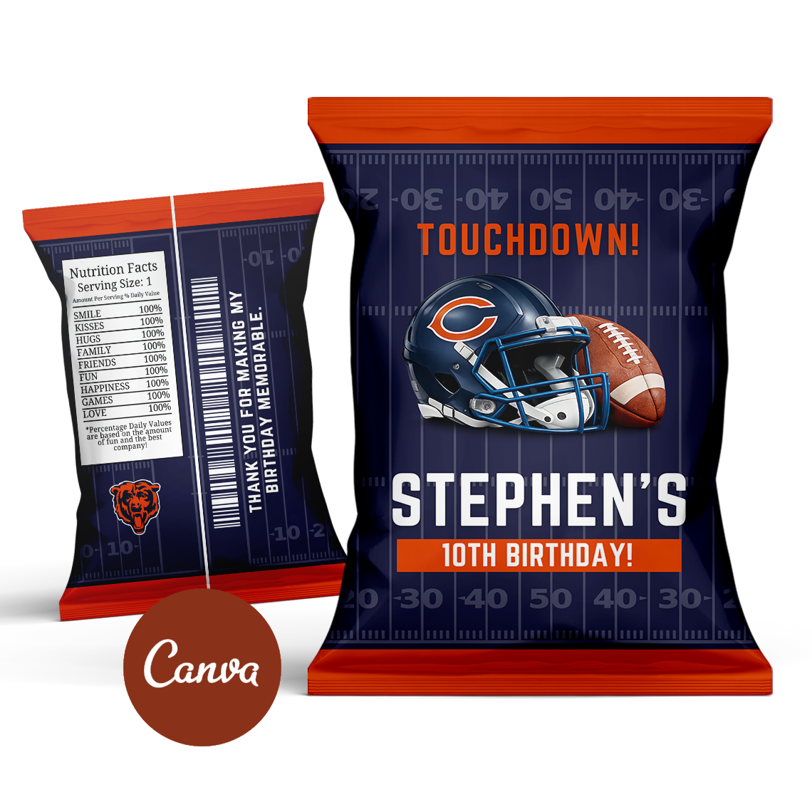 Chicago Bears Chip Bag