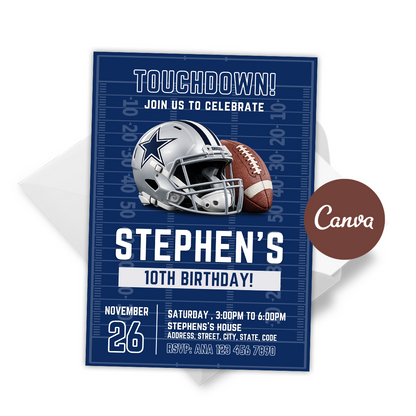 Dallas Cowboys Invitation