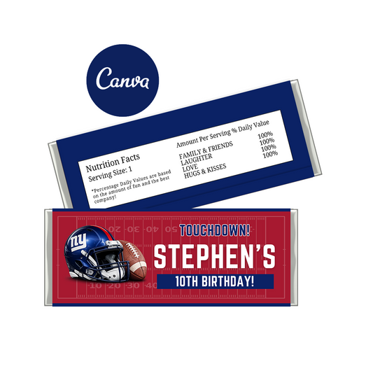 New York Giants Hershey Bar