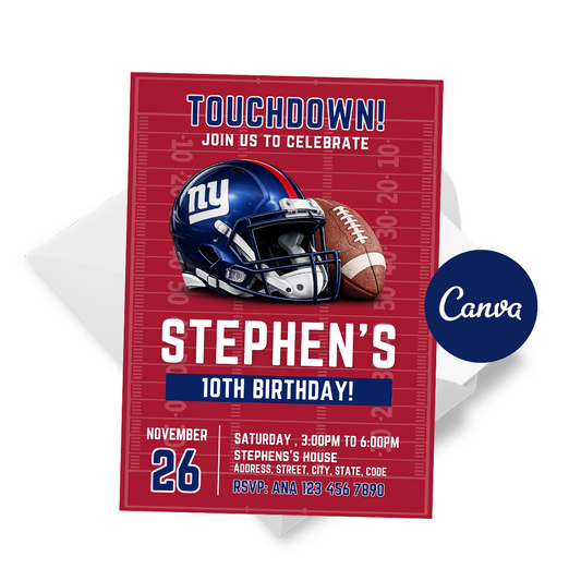 New York Giants Invitation