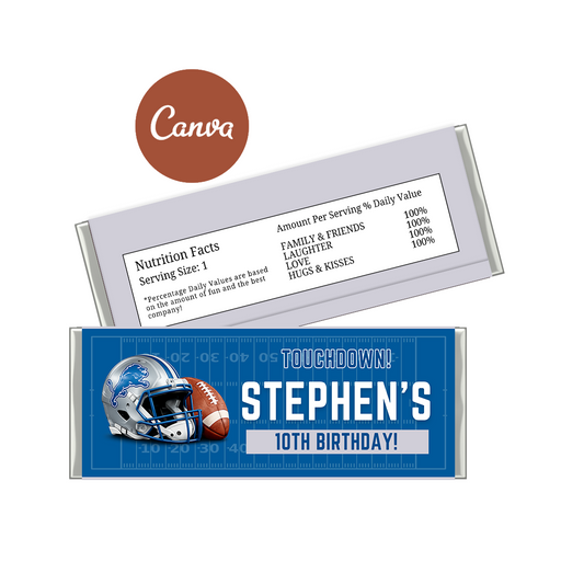 Detroit Lions Hershey Bar