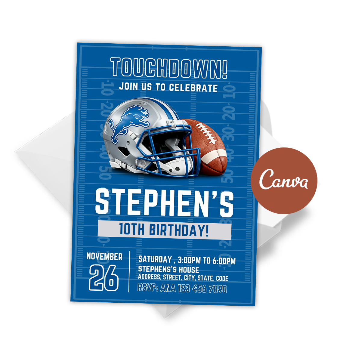 Detroit Lions Invitation