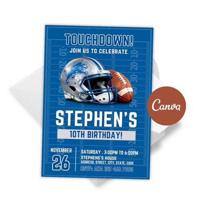Detroit Lions Invitation