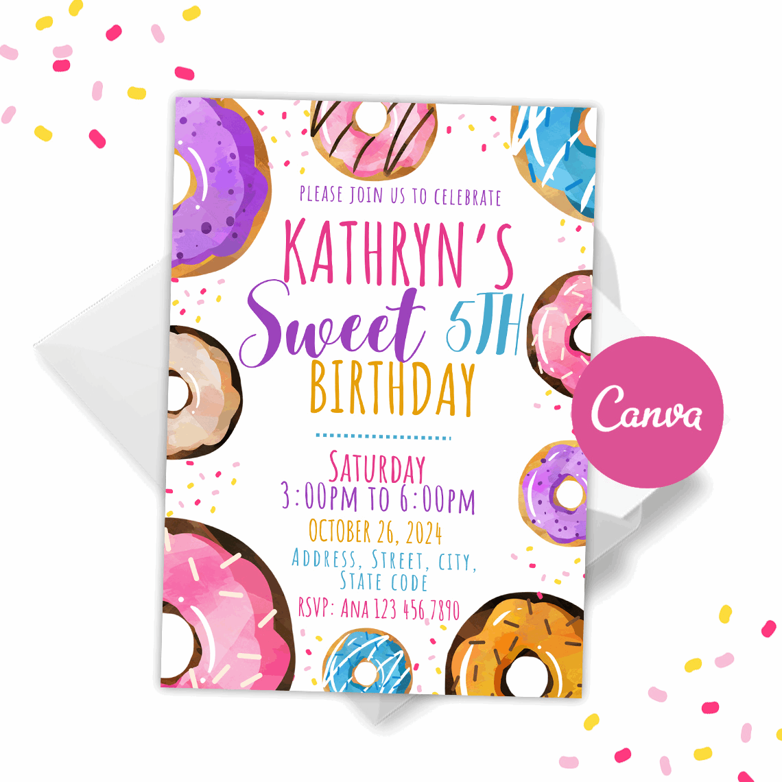 Donut Invitation