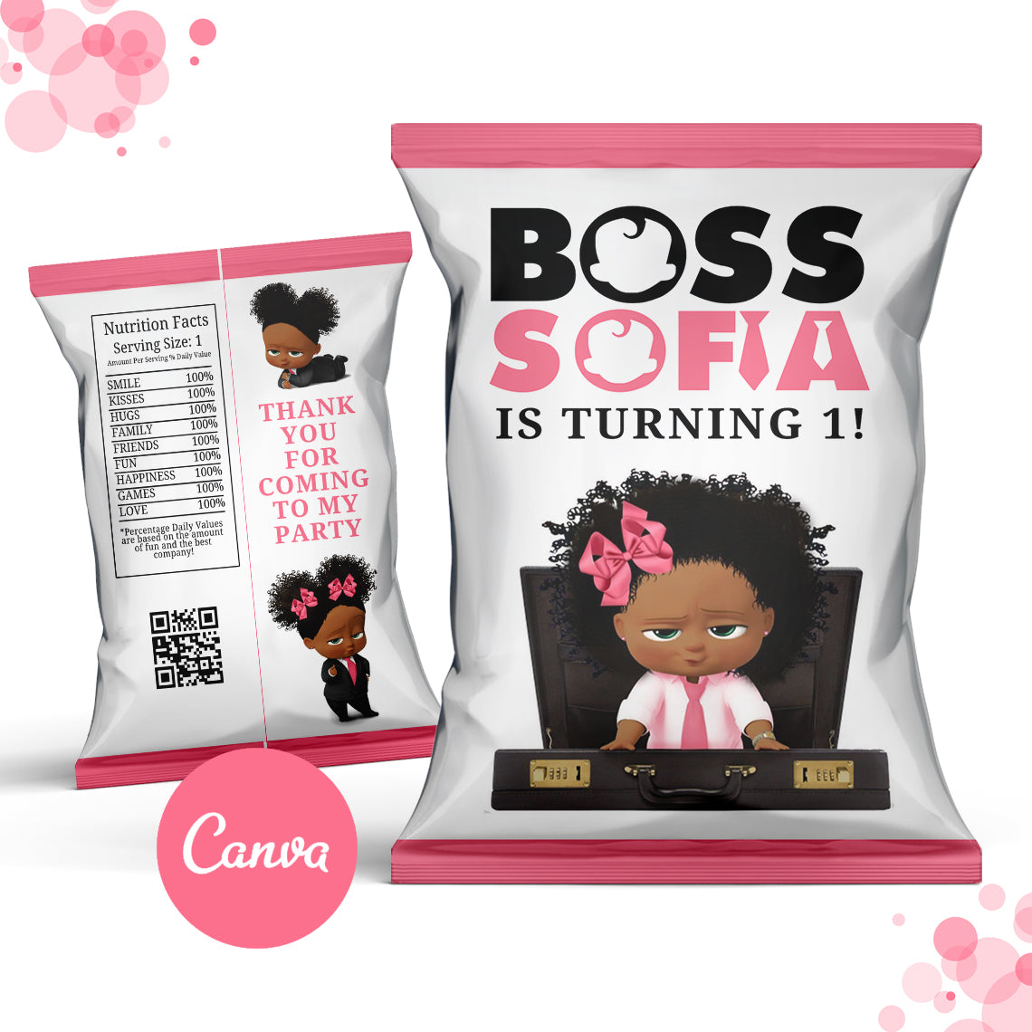 Girl Boss Baby Chip Bag