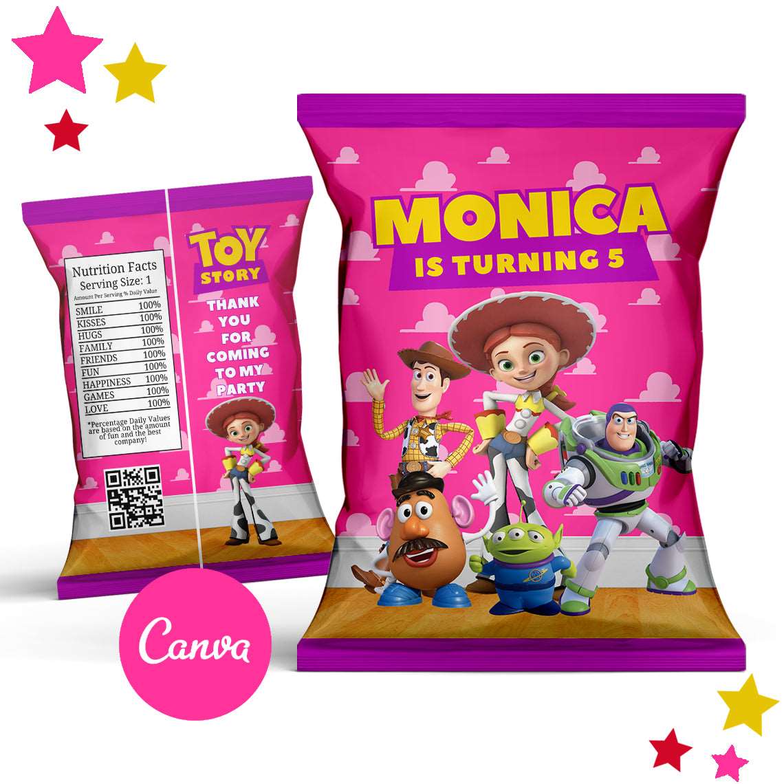 Girl Toy Story Chip Bag