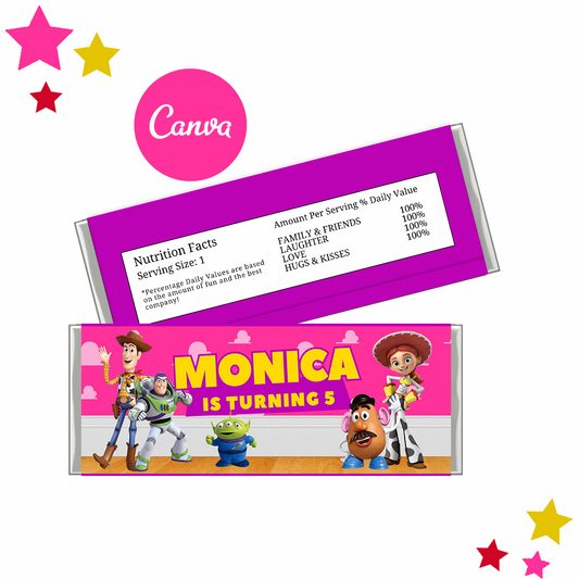 Girl Toy Story Hershey Bar