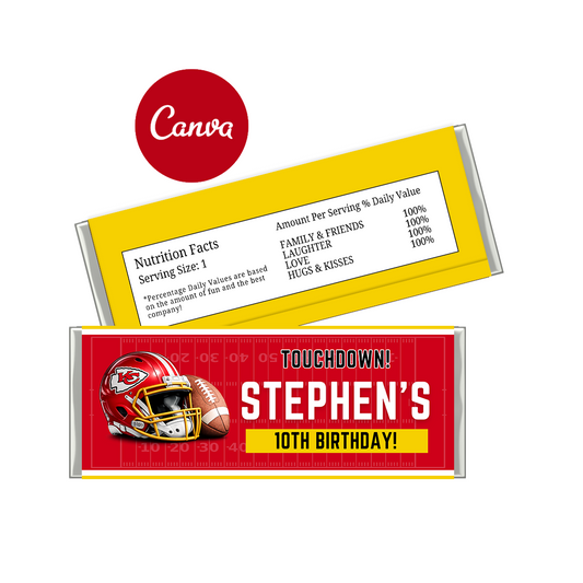 Kansas City Chiefs Hershey Bar