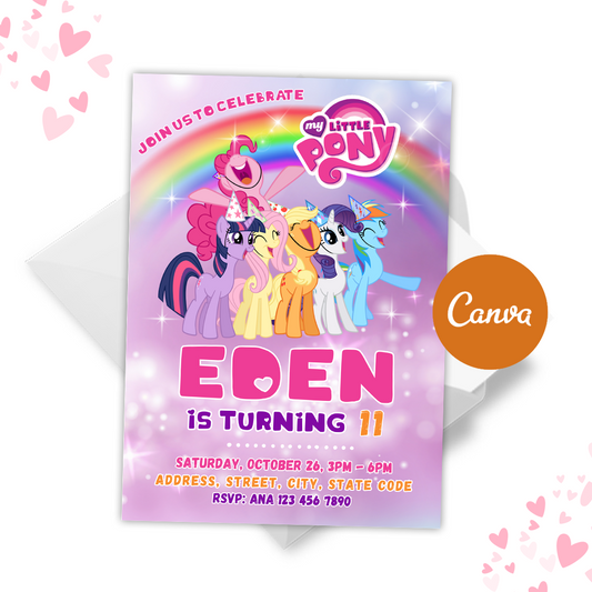My Little Pony Invitation