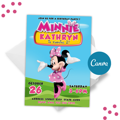 Minnie Mouse Invitation