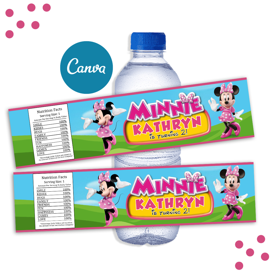 Minnie Mouse Water Bottle