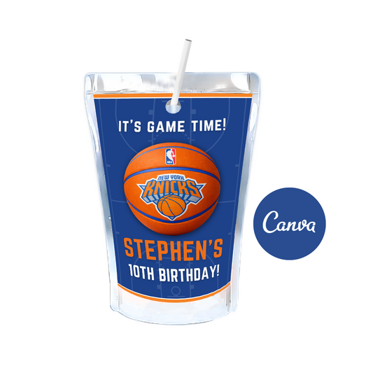 New York Knicks Caprisun Label