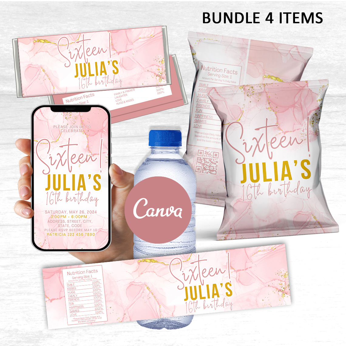 Pink Marble Bundle