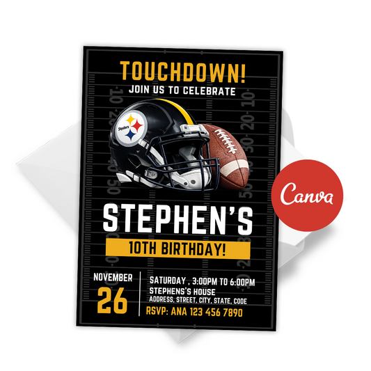 Pittsburgh Steelers Invitation