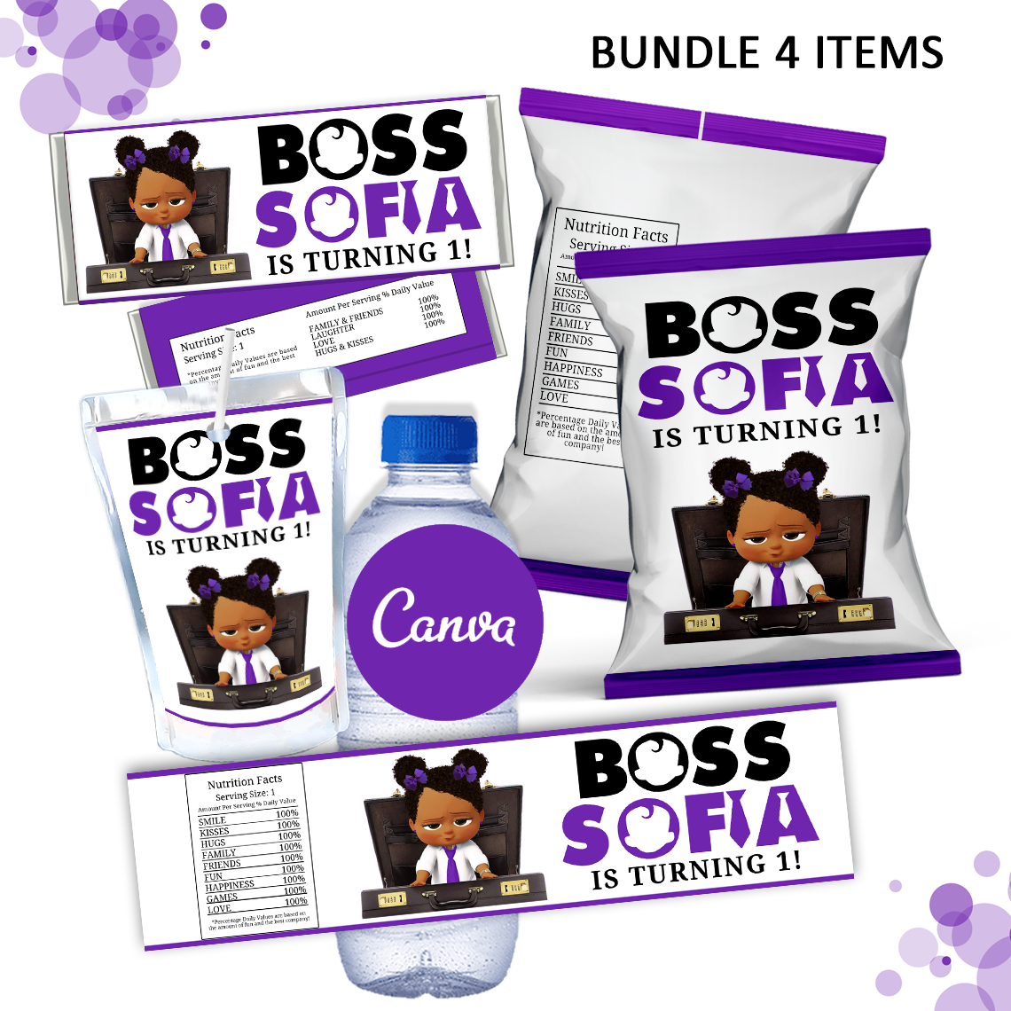Purple Boss Baby Bundle
