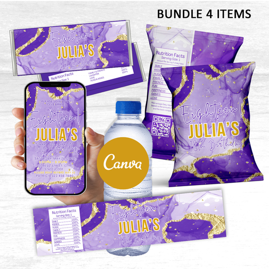 Purple Marble Bundle