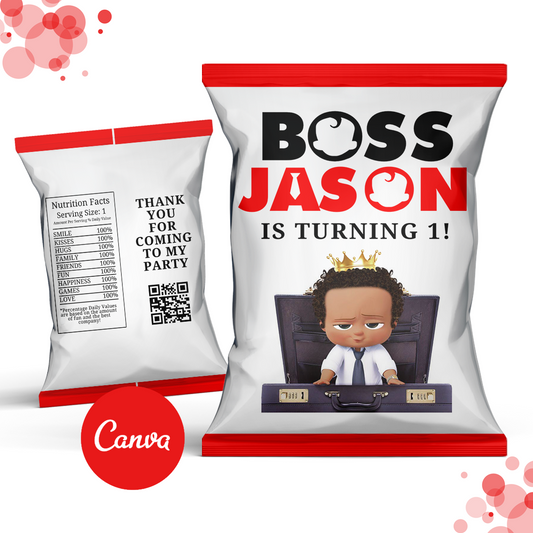 Red Boss Baby Chip Bag