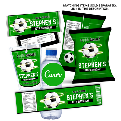 Green Soccer Hershey Bar