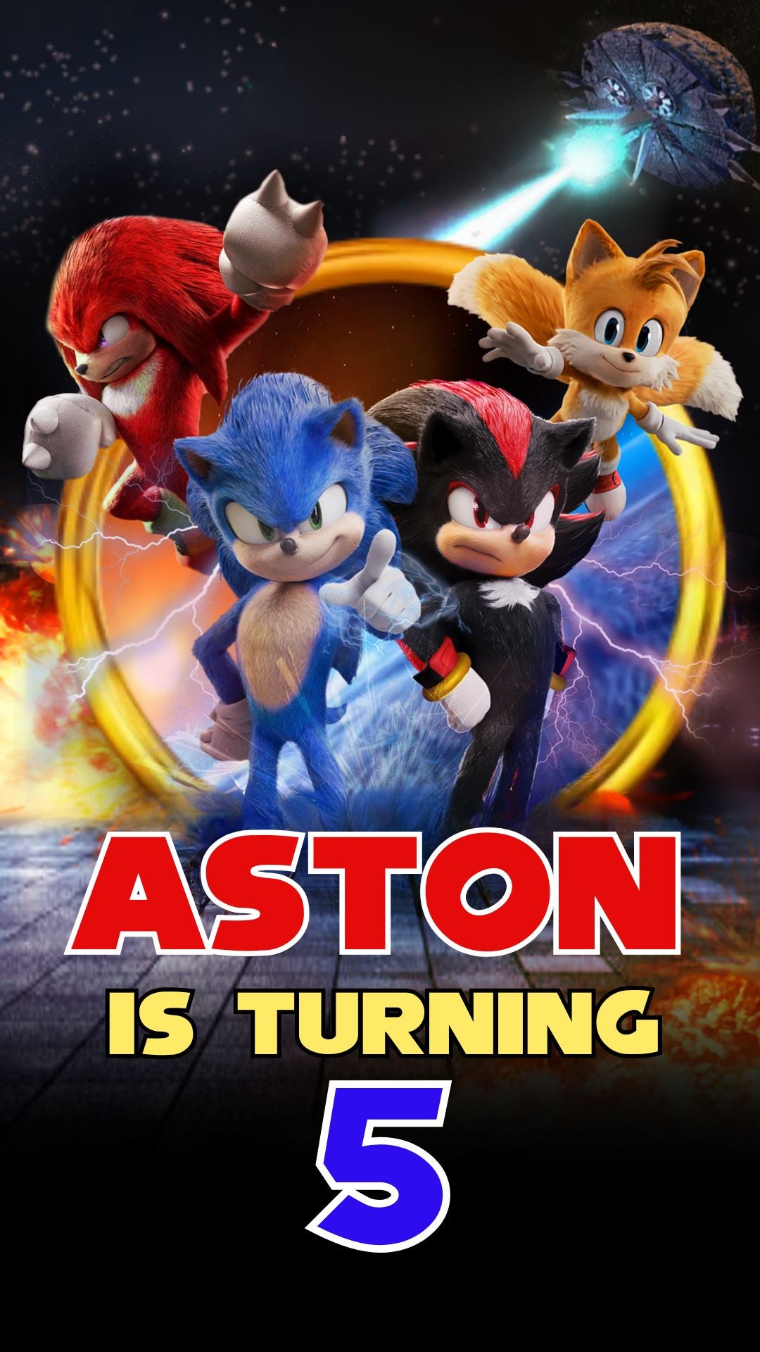 Sonic the Hedgehog - Birthday Video Invitation 1