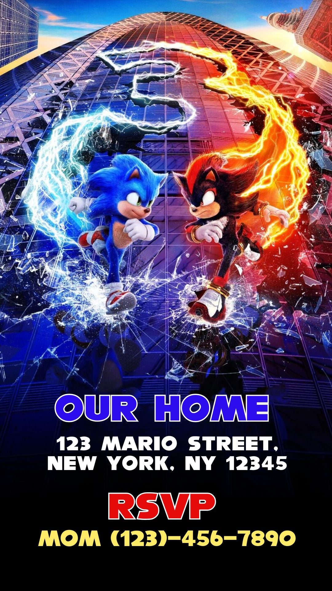 Sonic the Hedgehog - Birthday Video Invitation 3