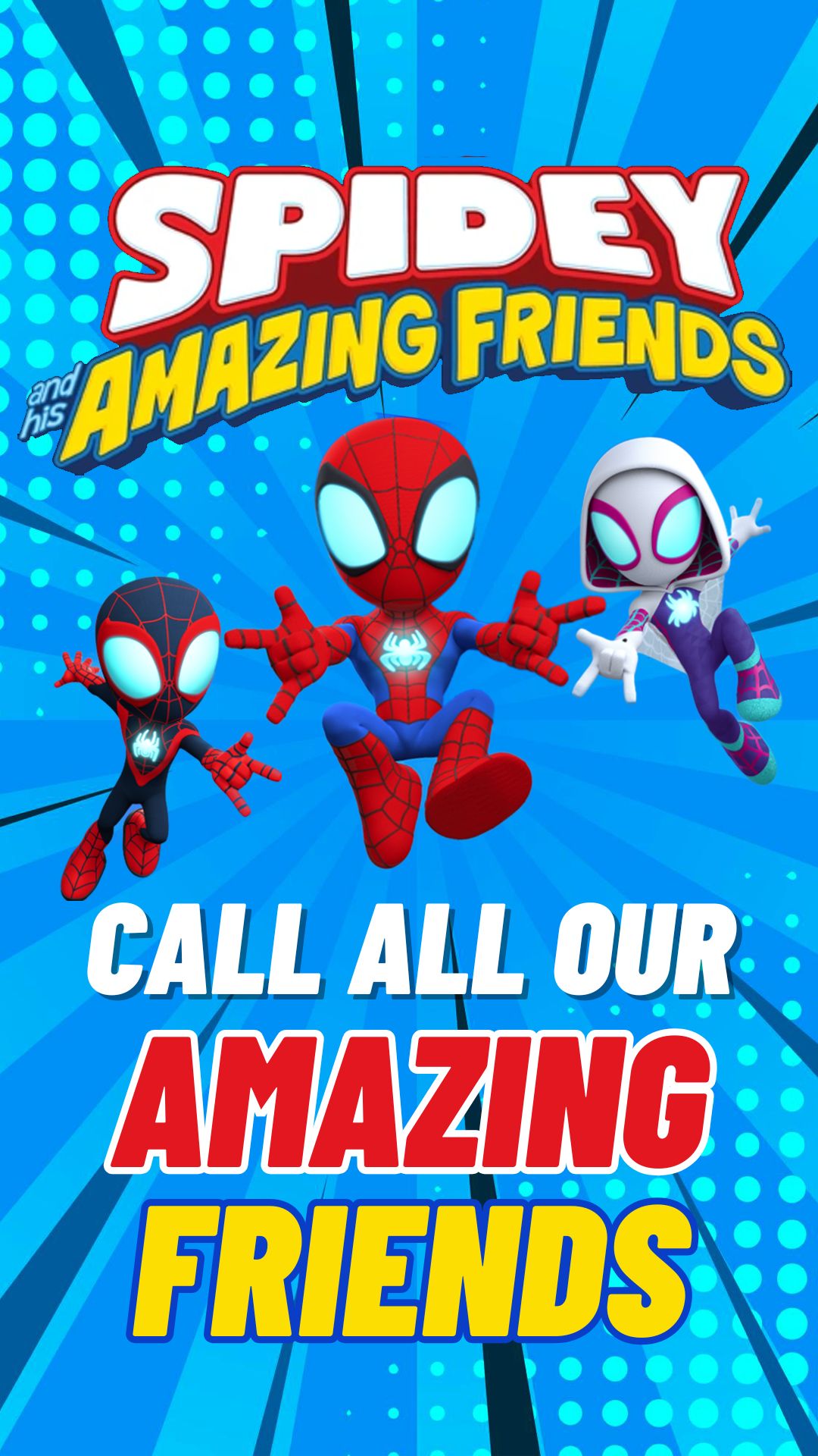 Spidey and His Amazing Friends - Birthday Video Invitation Template 1