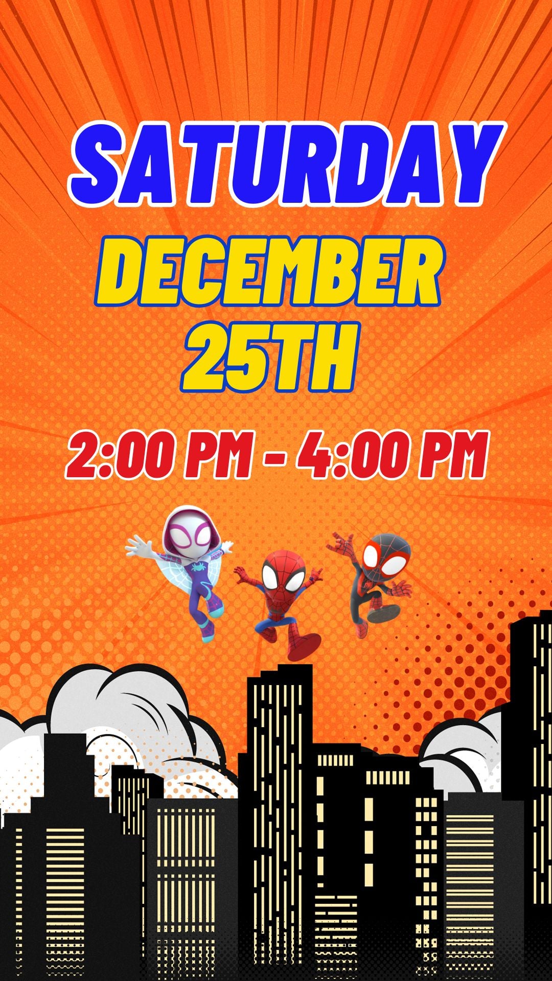 Spidey and His Amazing Friends - Birthday Video Invitation Template 3