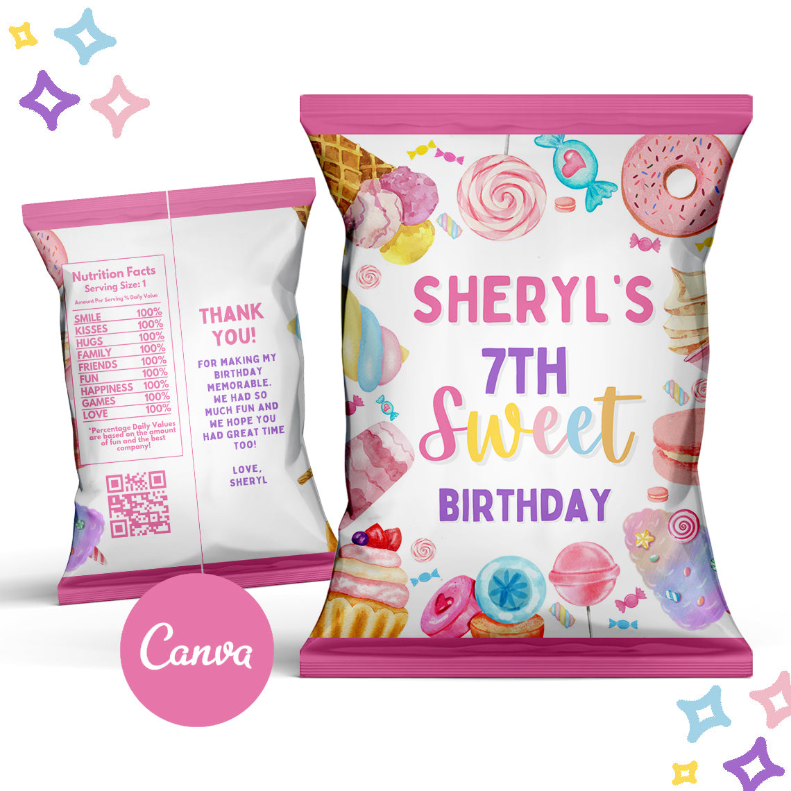 Sweets Chip Bag