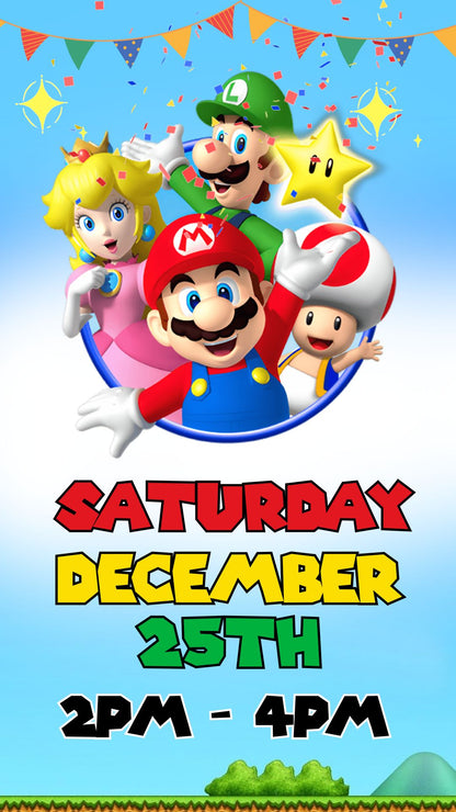 The Super Mario Bros - Birthday Video Invitation 2
