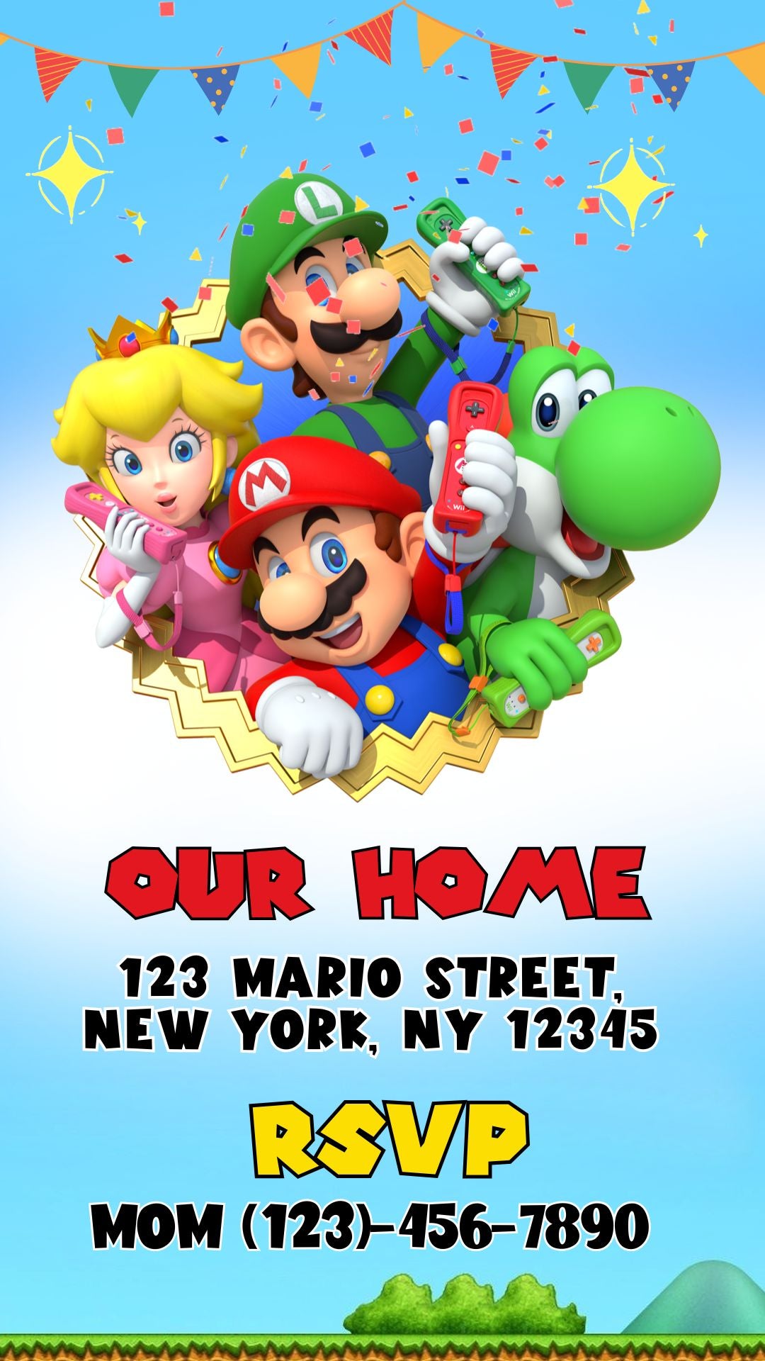 The Super Mario Bros - Birthday Video Invitation 3