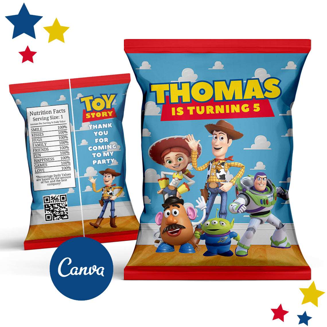 Boy Toy Story Chip Bag