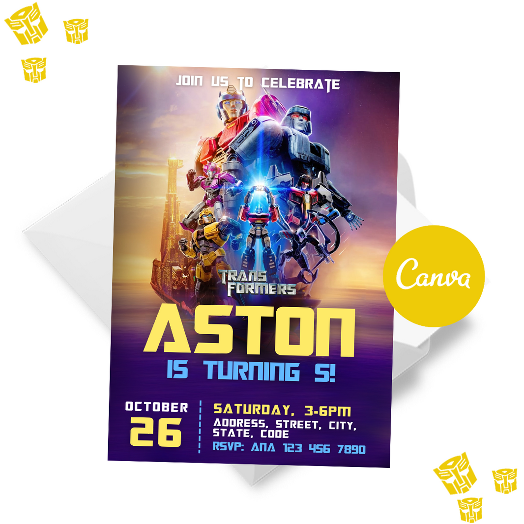 Transformers – Digital Prints for Birthday