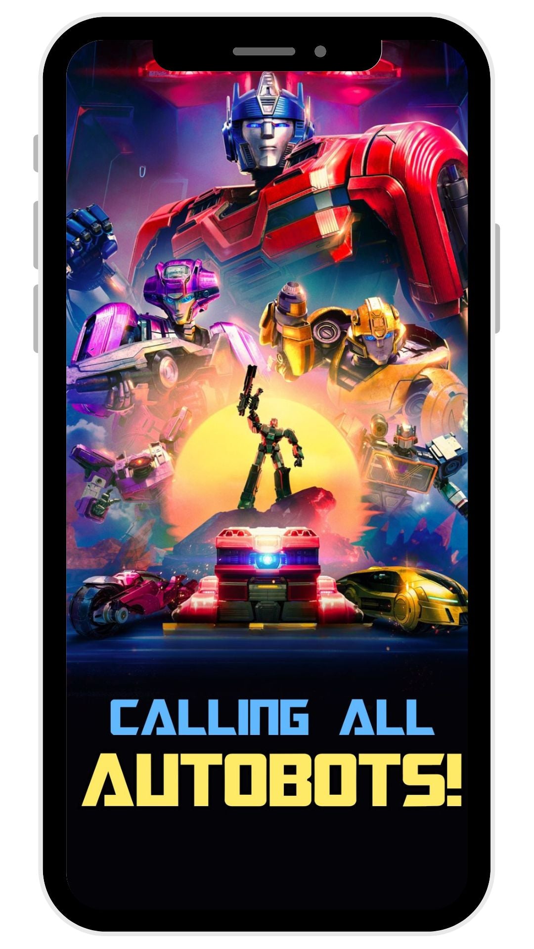 Transformers One - Birthday Video Invitation Mockup