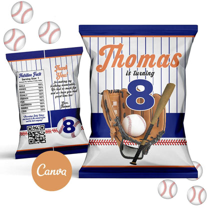 Baseball Chip Bag